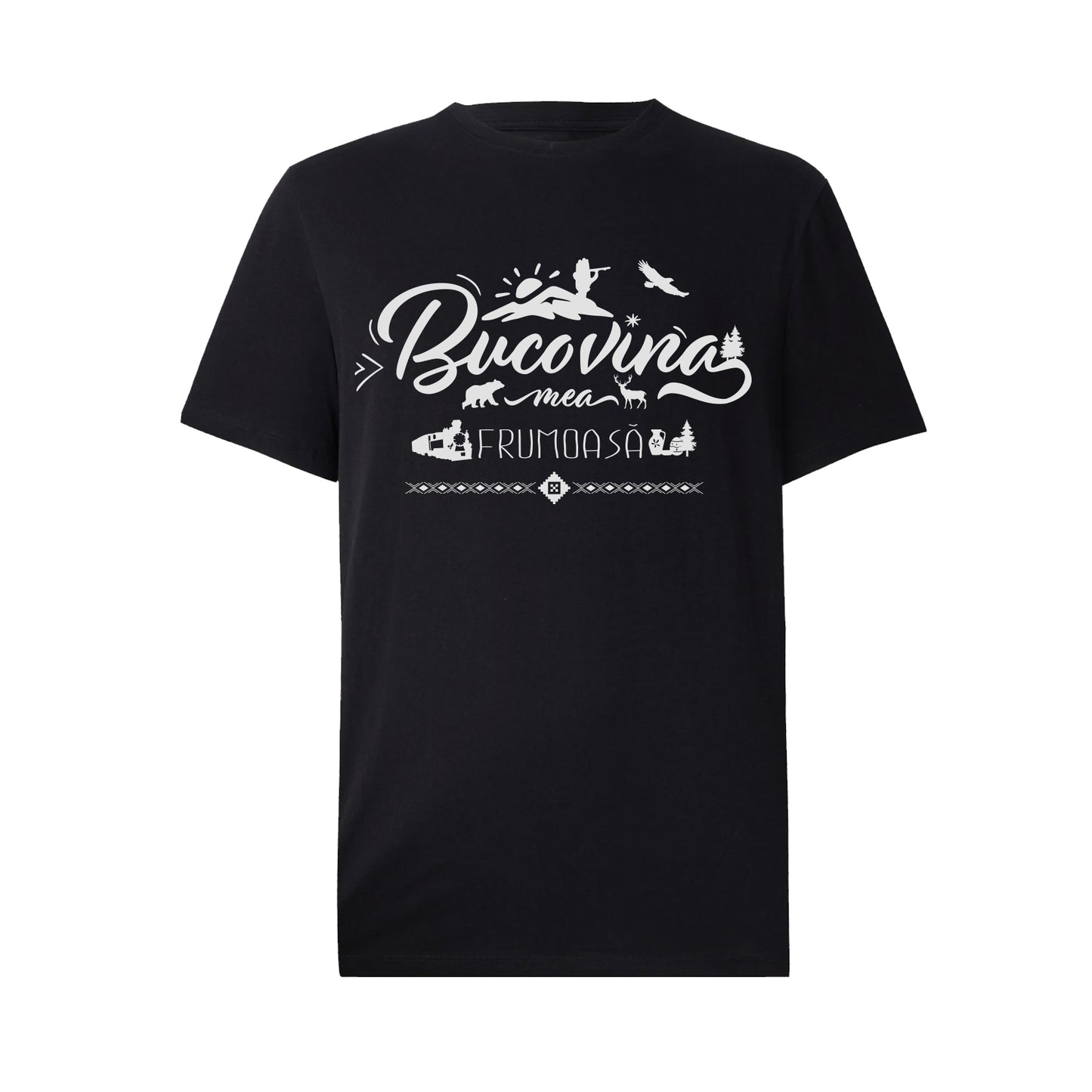 Tricou Bucovina Mea Frumoasa Clasic unisex deep black