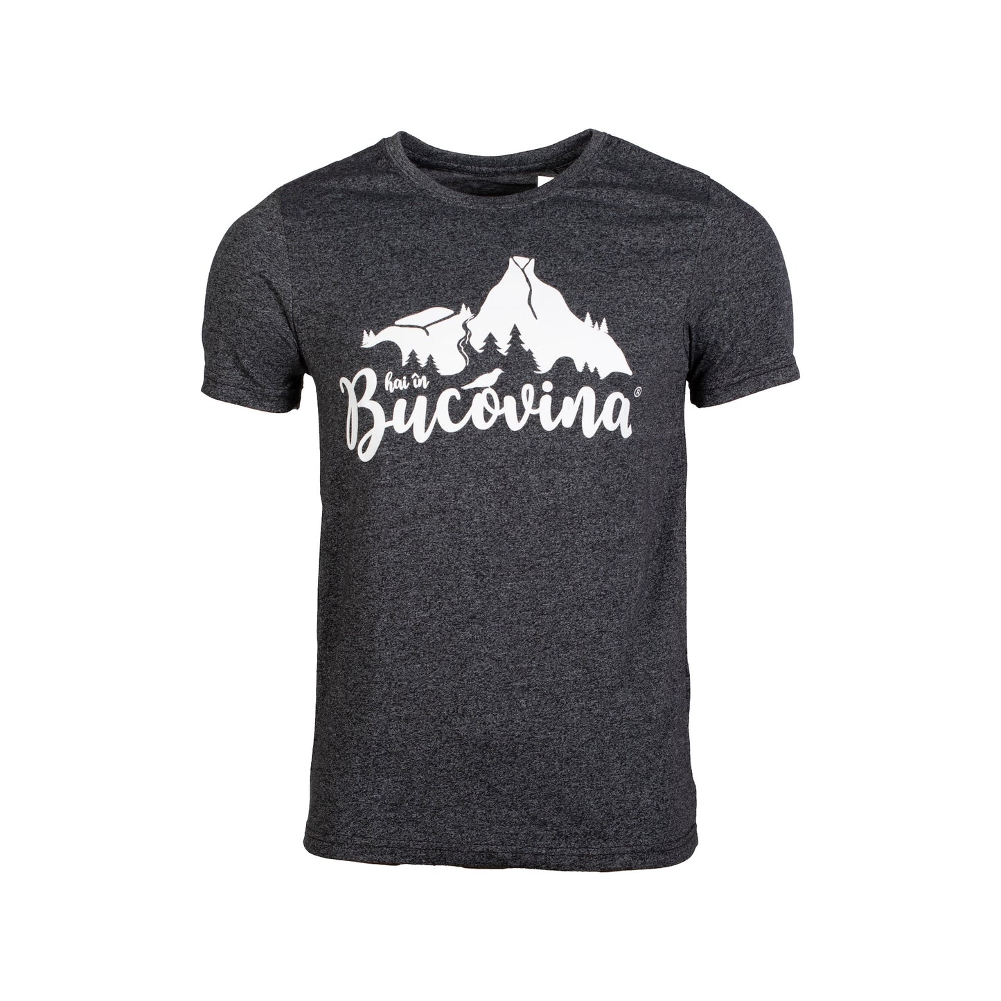 Tricou Hai in Bucovina Blend barbati space black/white