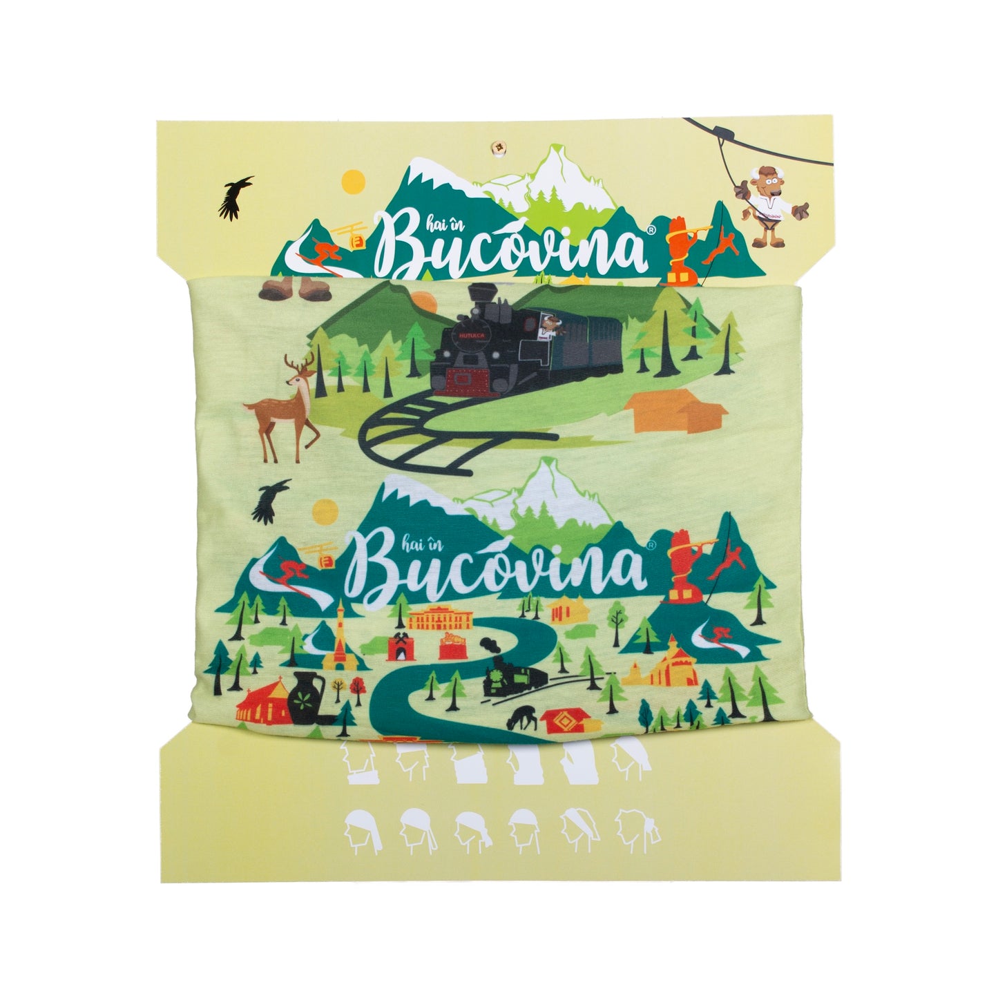 Esarfa multifunctionala Bucovinel Original unisex