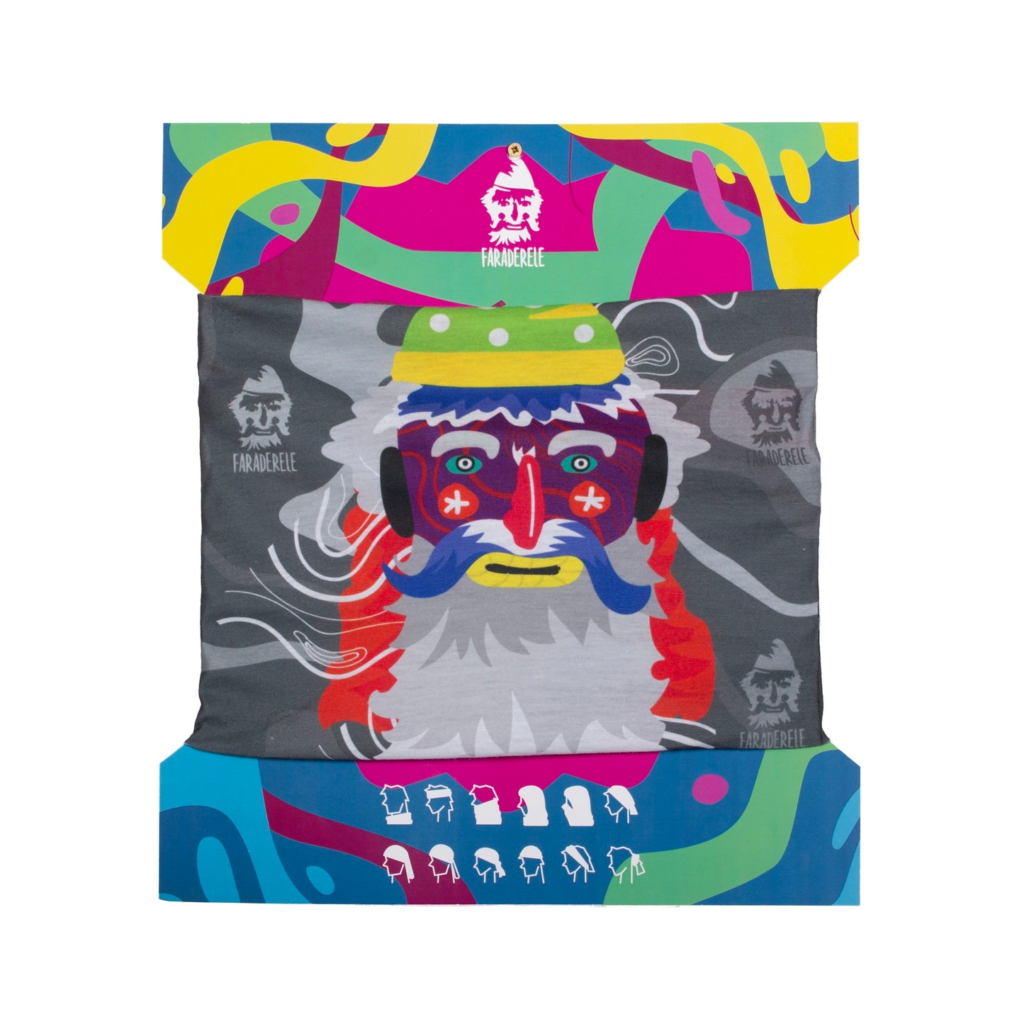 Esarfa multifunctionala Faraderele Mos Gerila unisex