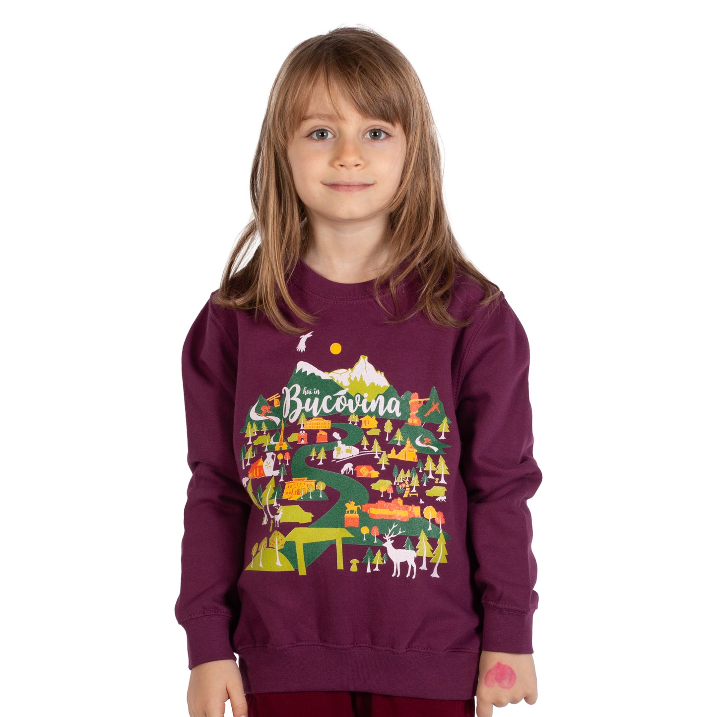 Bluza Hai in Bucovina Poveste copii plum