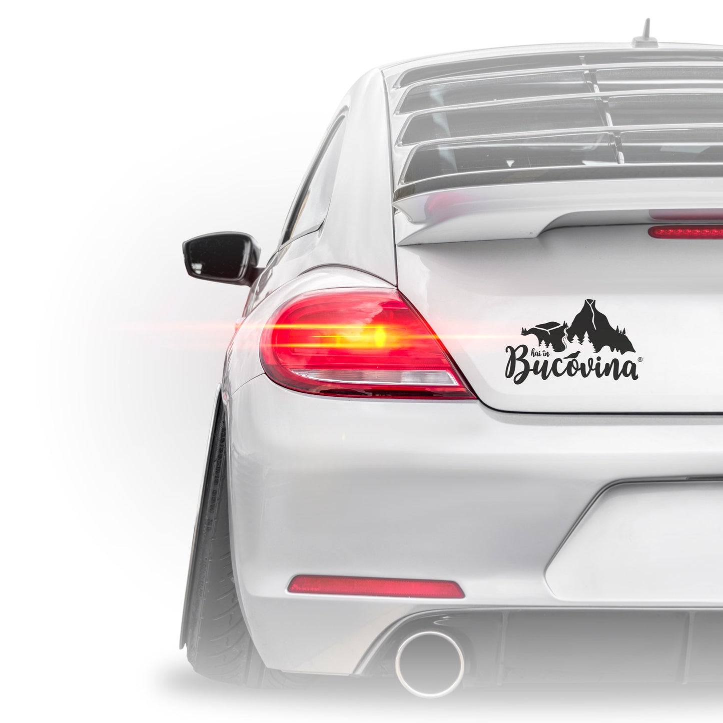 Sticker Hai in Bucovina Original negru