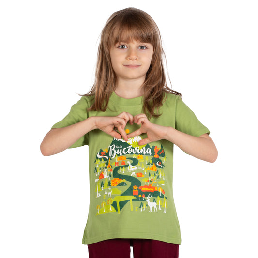 Tricou Hai in Bucovina Poveste copii kiwi