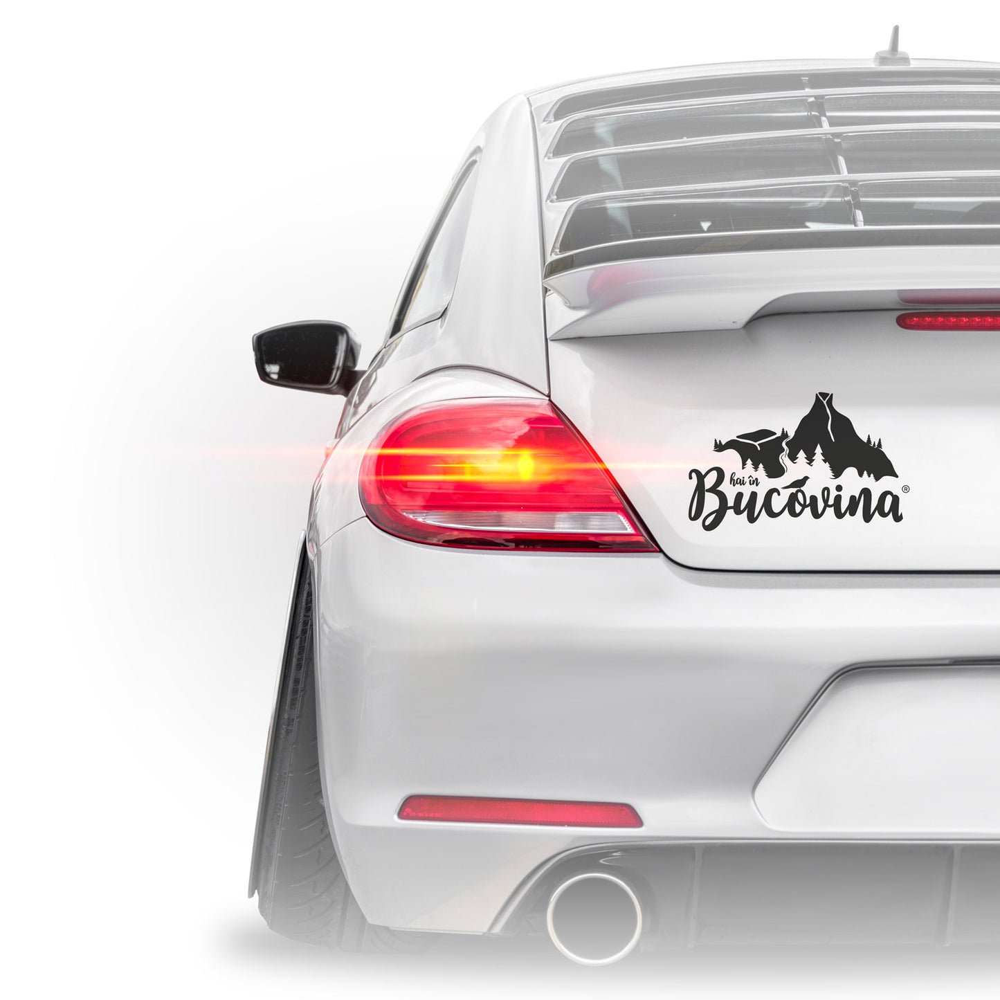 Sticker Hai in Bucovina Original negru