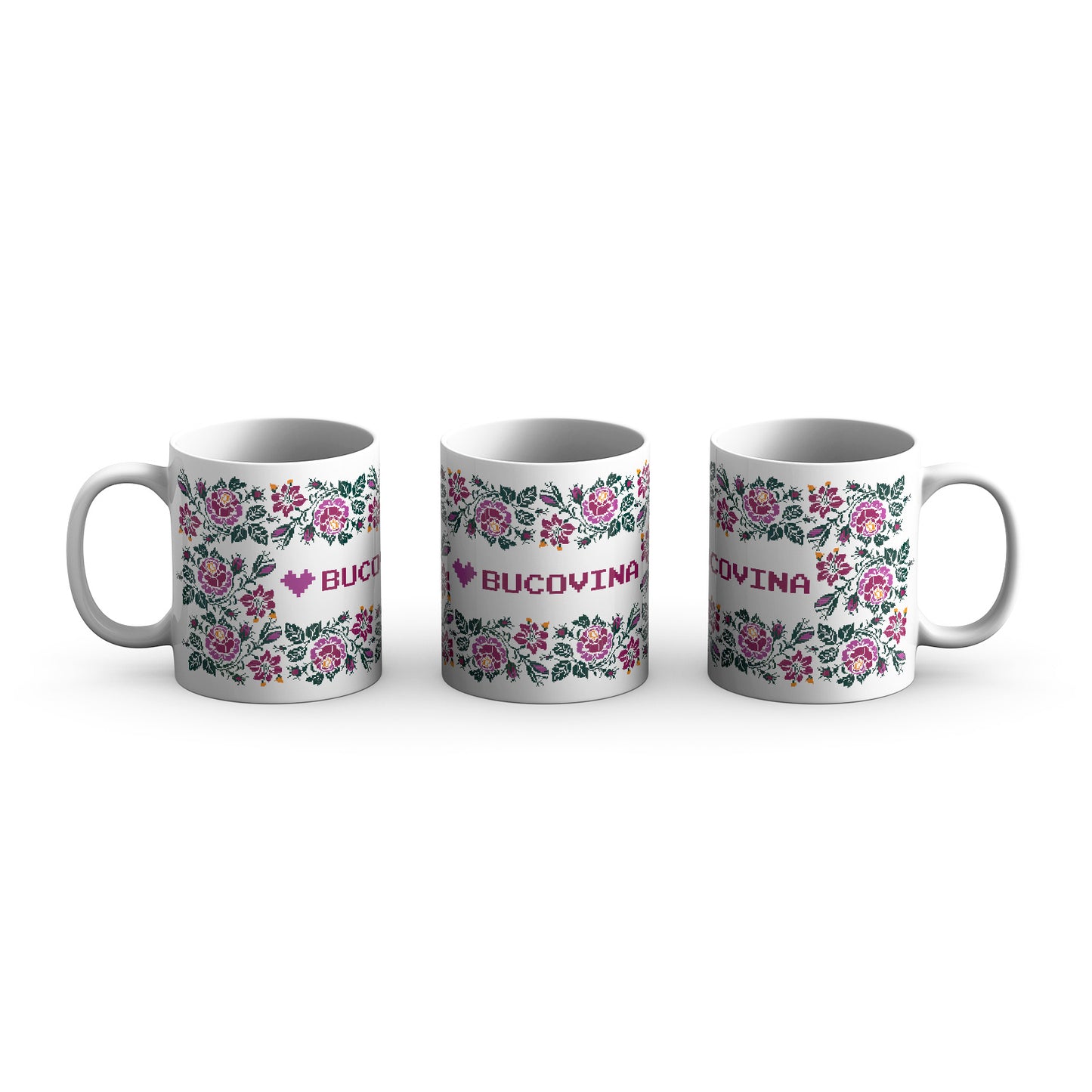 Cana ceramica Love Bucovina Bujorul