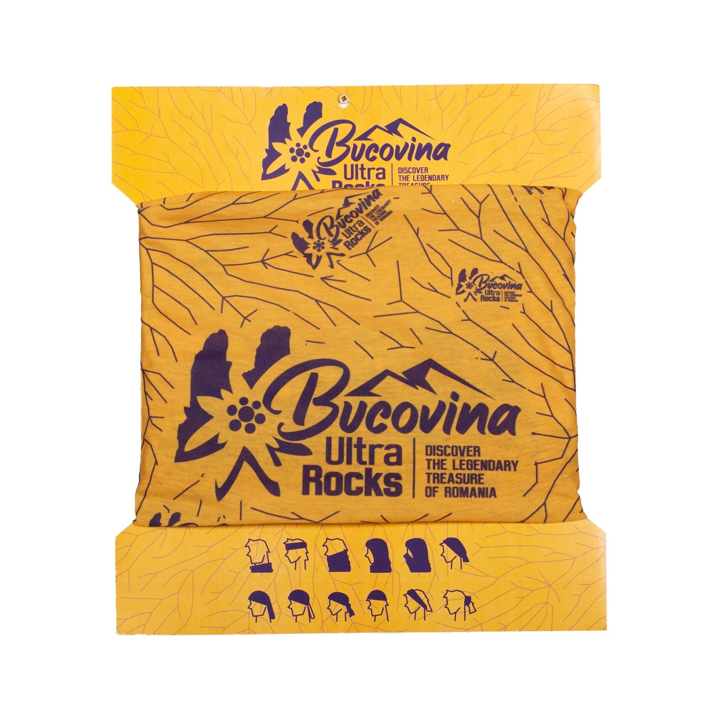 Esarfa multifunctionala Bucovina Ultra Rocks Roots unisex