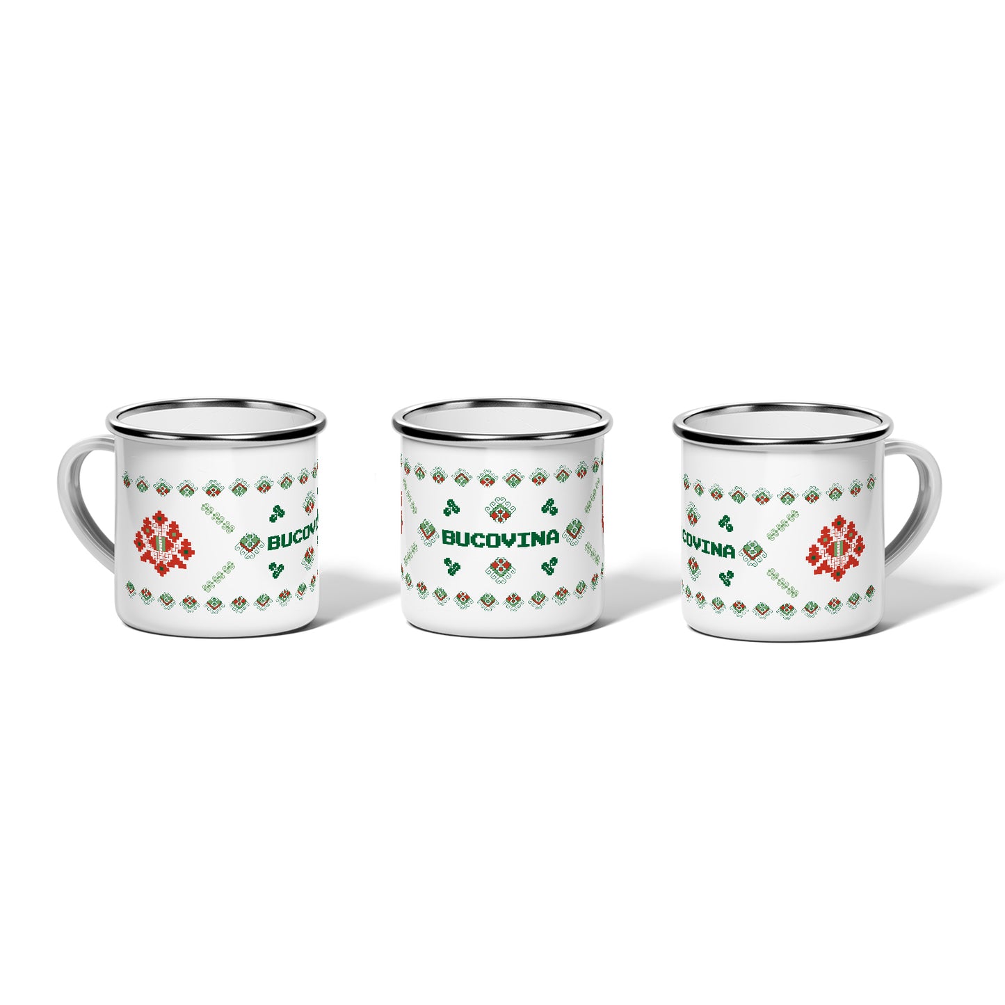 Cana metalica Love Bucovina Garofita