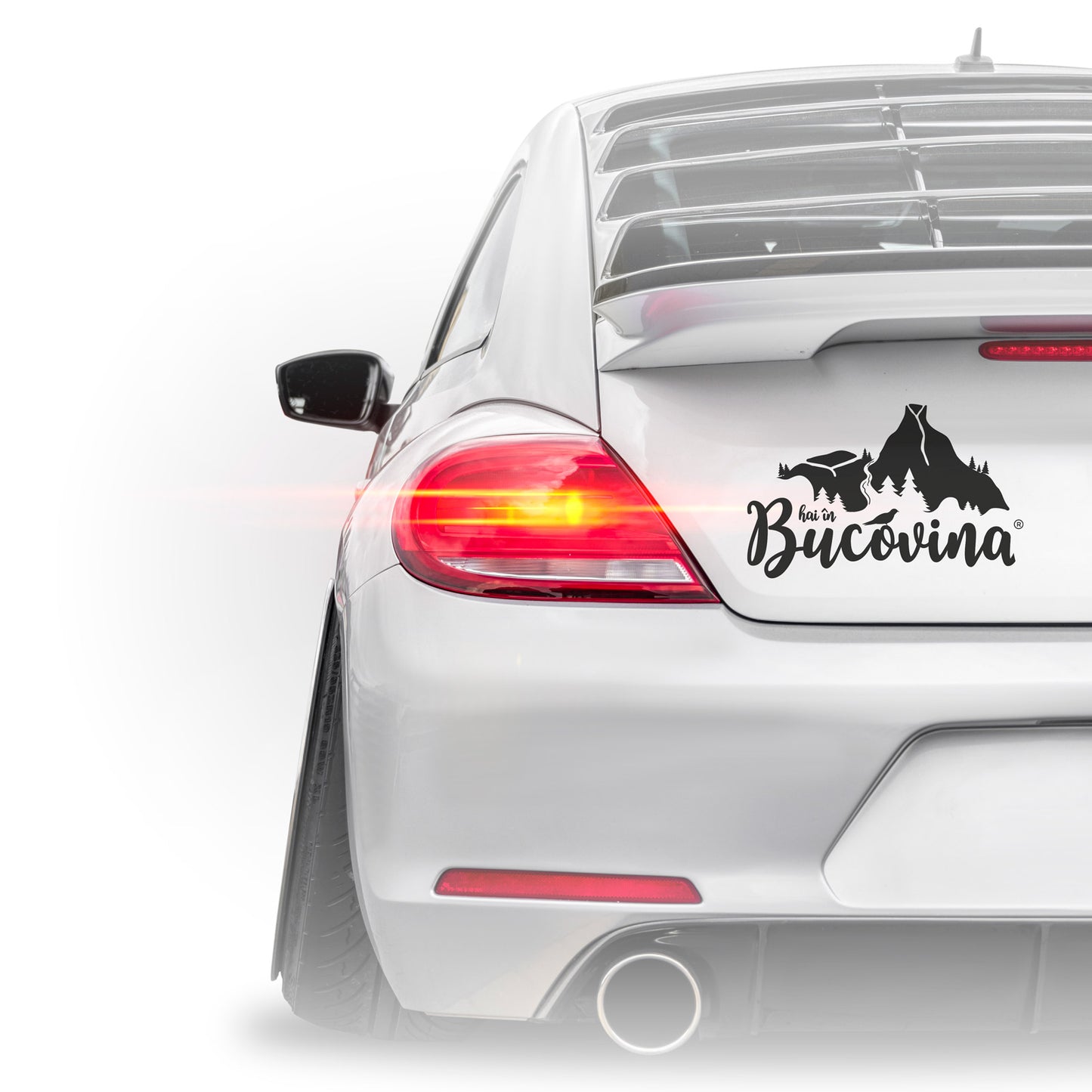 Sticker Hai in Bucovina Original negru