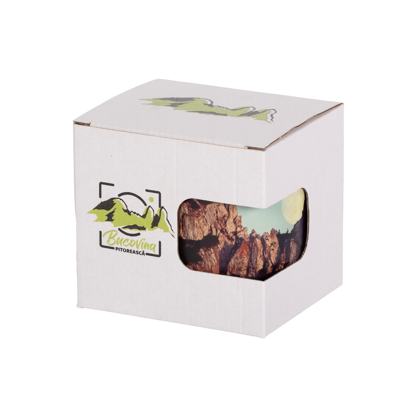 Cana ceramica Bucovina Pitoreasca Luna intre Pietrele Doamnei OS01