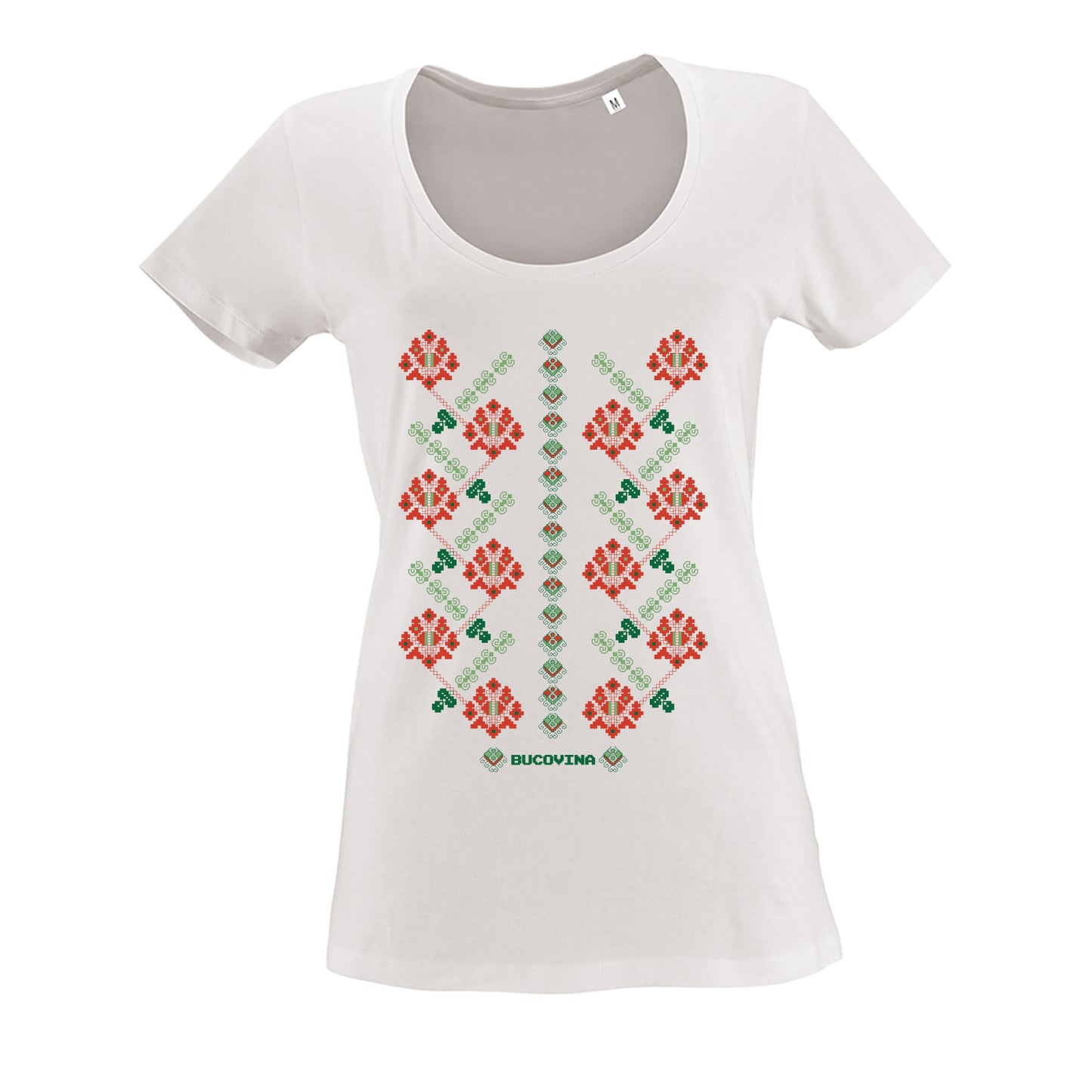 Tricou Love Bucovina Garofita dama white