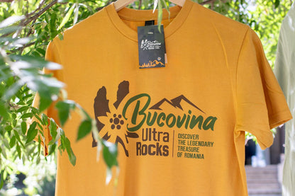 Tricou Bucovina Ultra Rocks Original unisex mustard