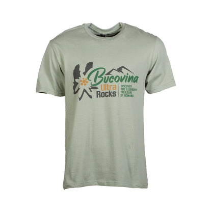 Tricou Bucovina Ultra Rocks Original unisex sage