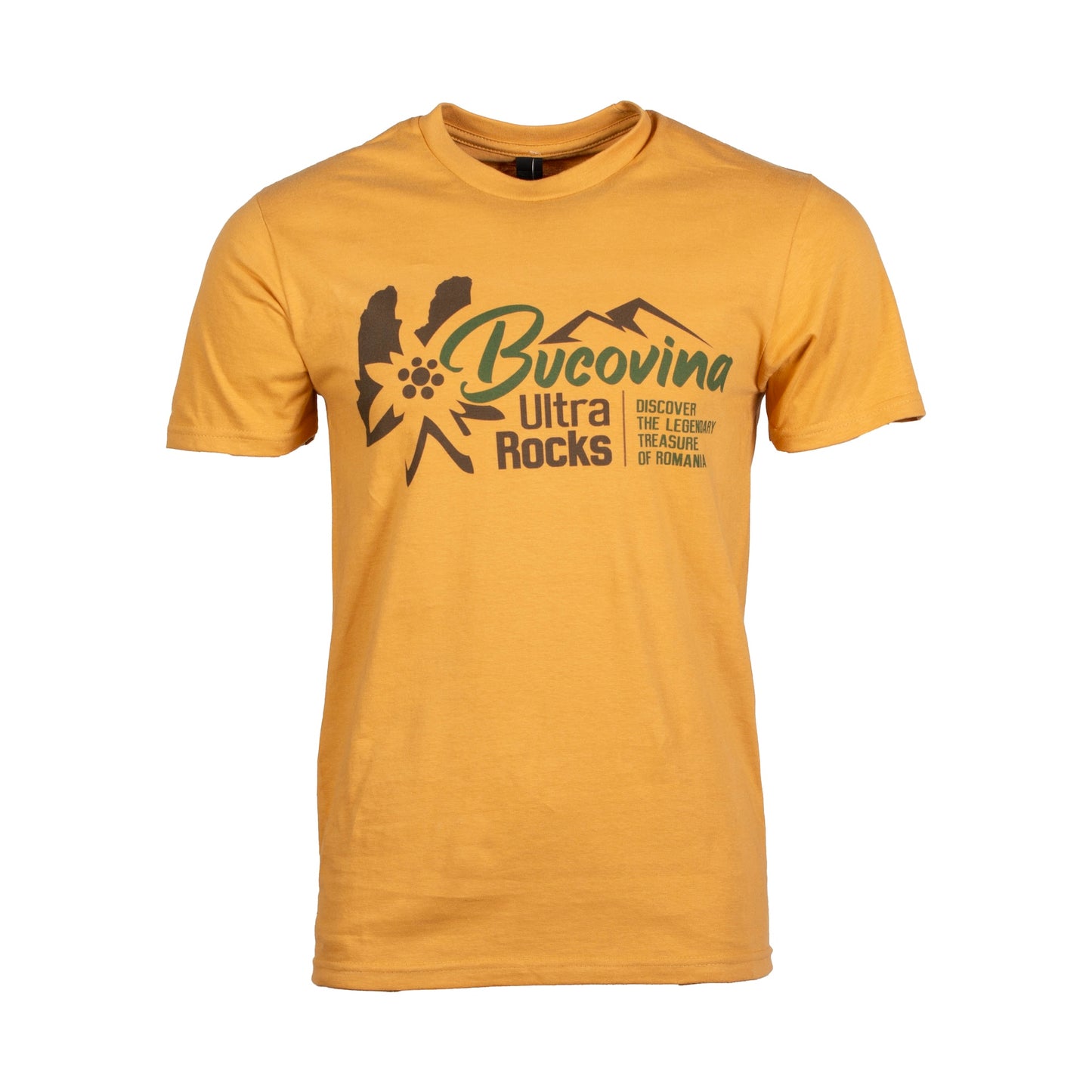 Tricou Bucovina Ultra Rocks Original unisex mustard