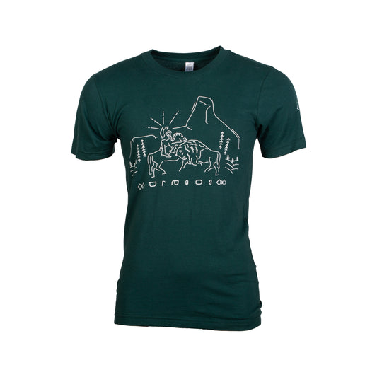 Tricou Repere Dragos unisex forest green